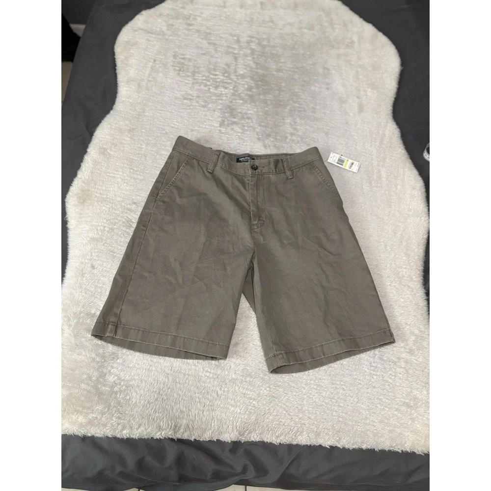 New Nautica Classic Fit Khaki Chino Shorts‎ Size 30 Balticbrow NWT